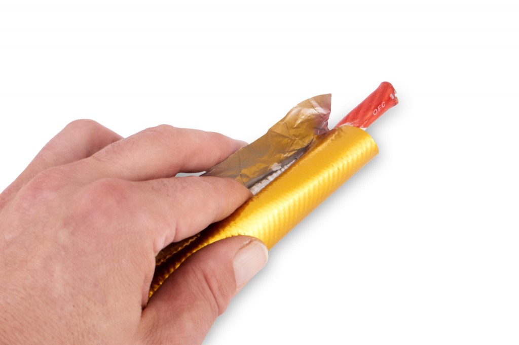 GOLD ADHESIVE HEAT SLEEVING. Manufacturer product no.: FUNK-GLSLAD