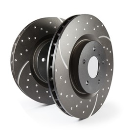 Brake discs EBC Turbo Groove Volkswagen Polo (6N2) (Estate) 1.6. Manufacturer product no.: GD1105
