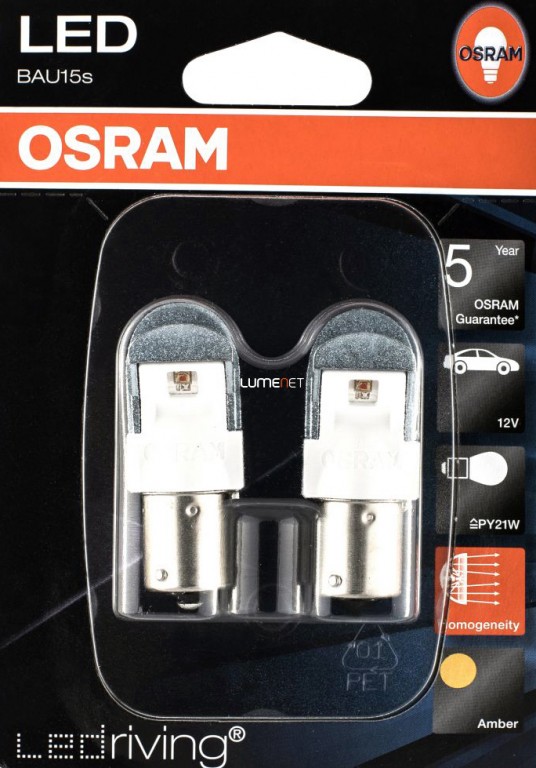 PY21W Osram LEDriving. Manufacturer product no.: 7557YE-02B