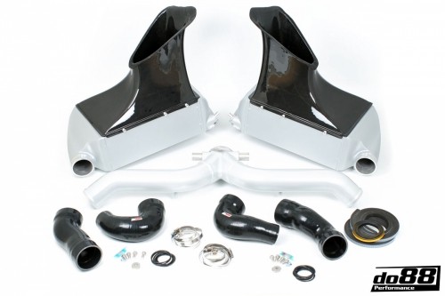 BigPack, Silver Pipe with inlets Porsche 997 Turbo. Manufacturer product no.: BIG-140SI-76