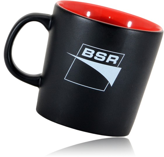 BSR Cup. Manufacturer product no.: 102551 Emma matt svart/röd