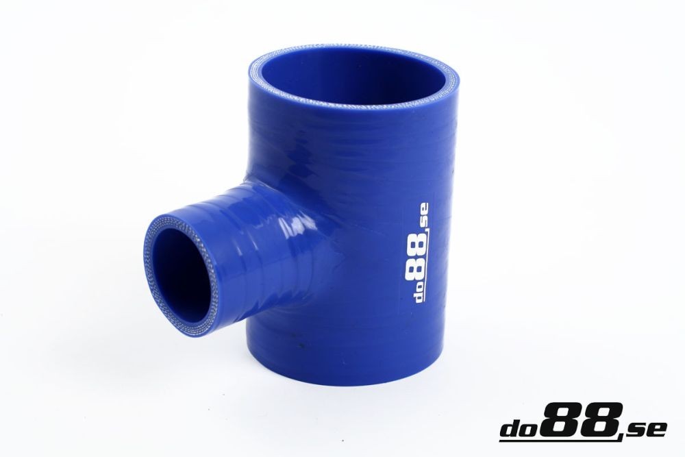 Silicone hose blue T 2,5' + 2' (63+51mm). Manufacturer product no.: T63-51