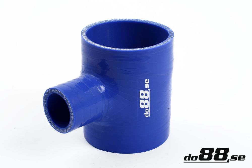Silicone hose blue T 3'' + 2'' (76+51mm). Manufacturer product no.: T76-51