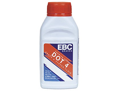Brake Fluid EBC Standard DOT4 250ml. Manufacturer product no.: BF004