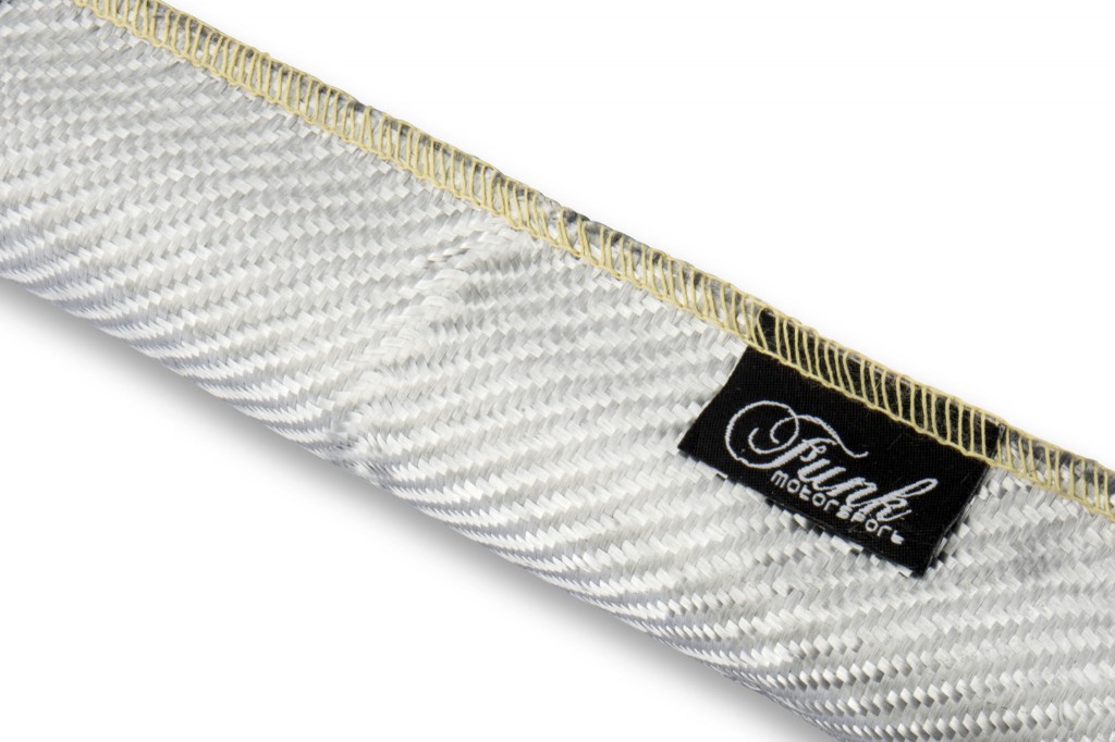 Silver Carbon Fibre Sleeving (Sewn). Manufacturer product no.: FUNK-SICFSWN-
