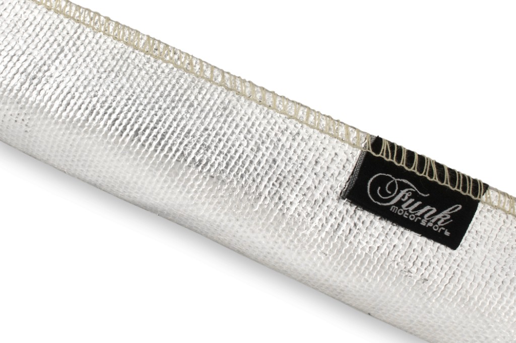 Silver Heat Sleeving (Sewn) – Ø50mm X 0.5m. Manufacturer product no.: FUNK-SISWN-5005