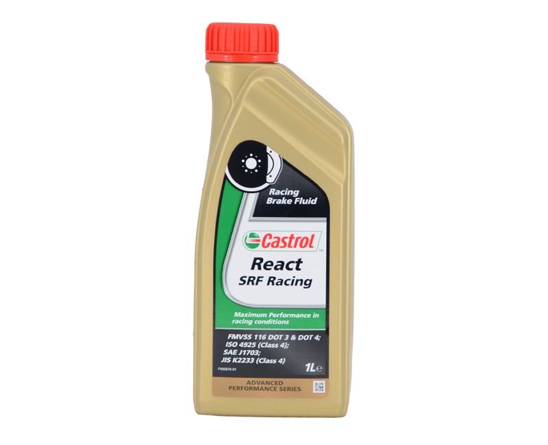 Castrol React SRF Racing Brake Fluid. Manufacturer product no.: 15C540